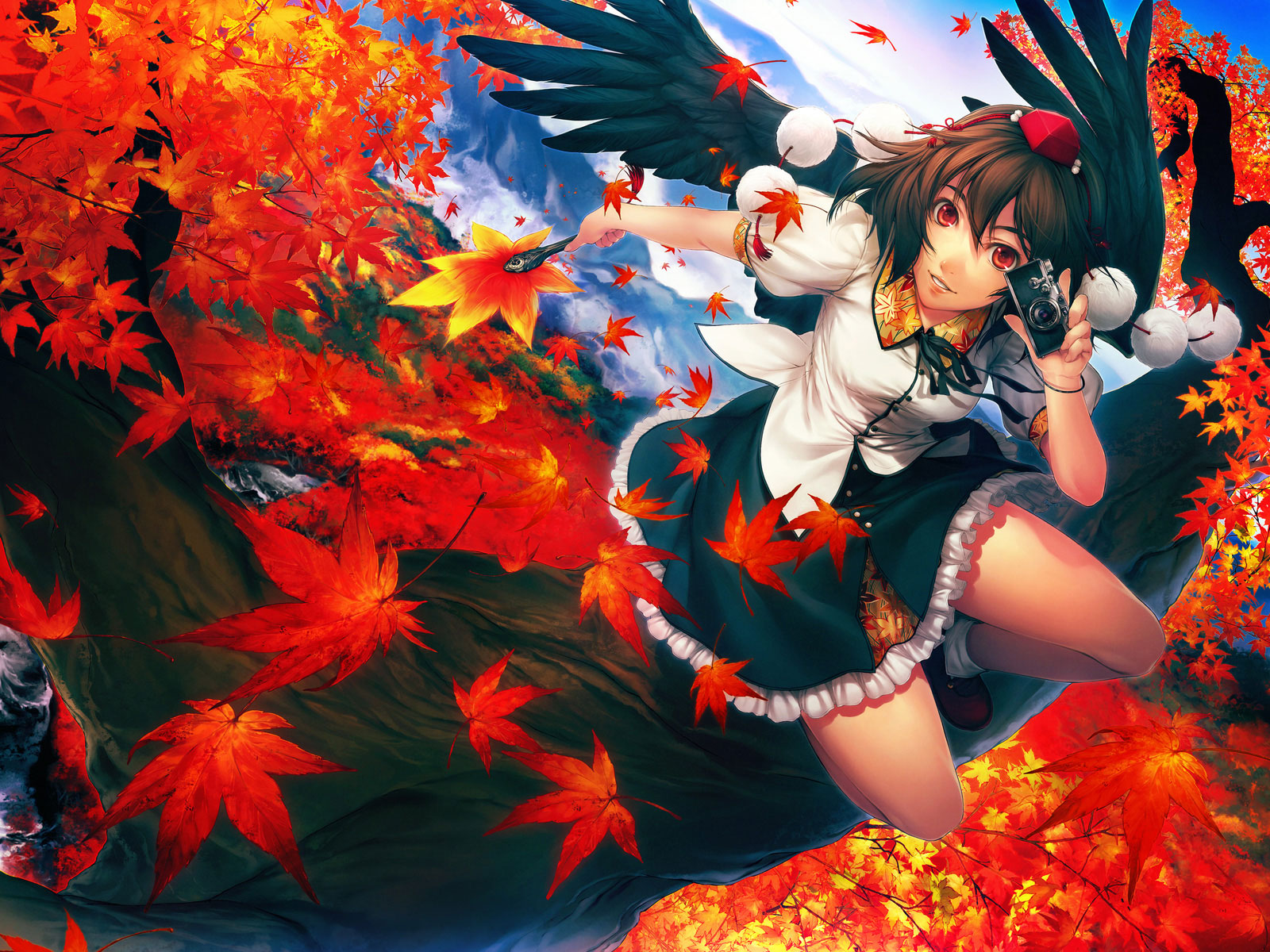 Cute Anime Girls Autumn Wallpapers Wallpapers