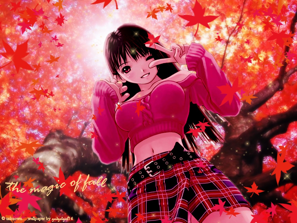 Cute Anime Girls Autumn Wallpapers Wallpapers