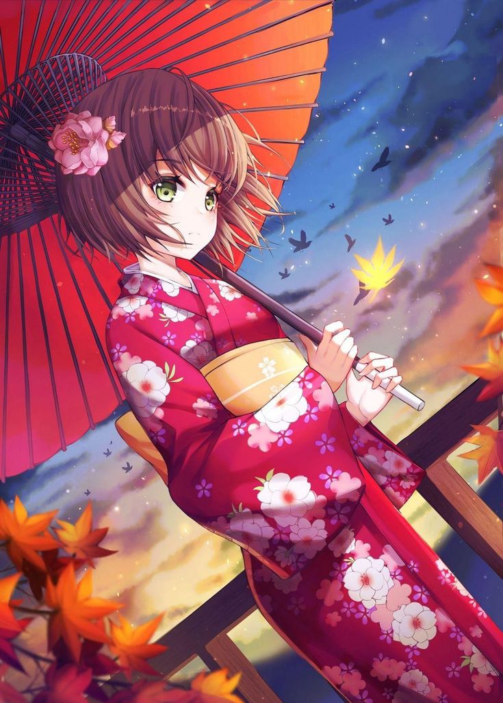 Cute Anime Girls Autumn Wallpapers Wallpapers