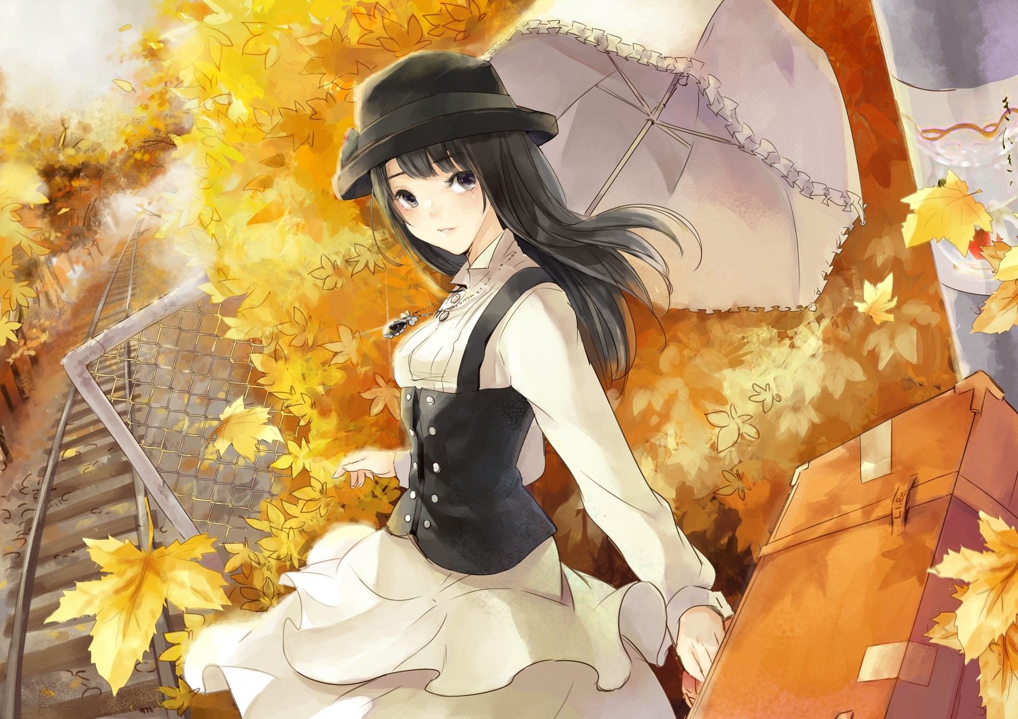 Cute Anime Girls Autumn Wallpapers Wallpapers