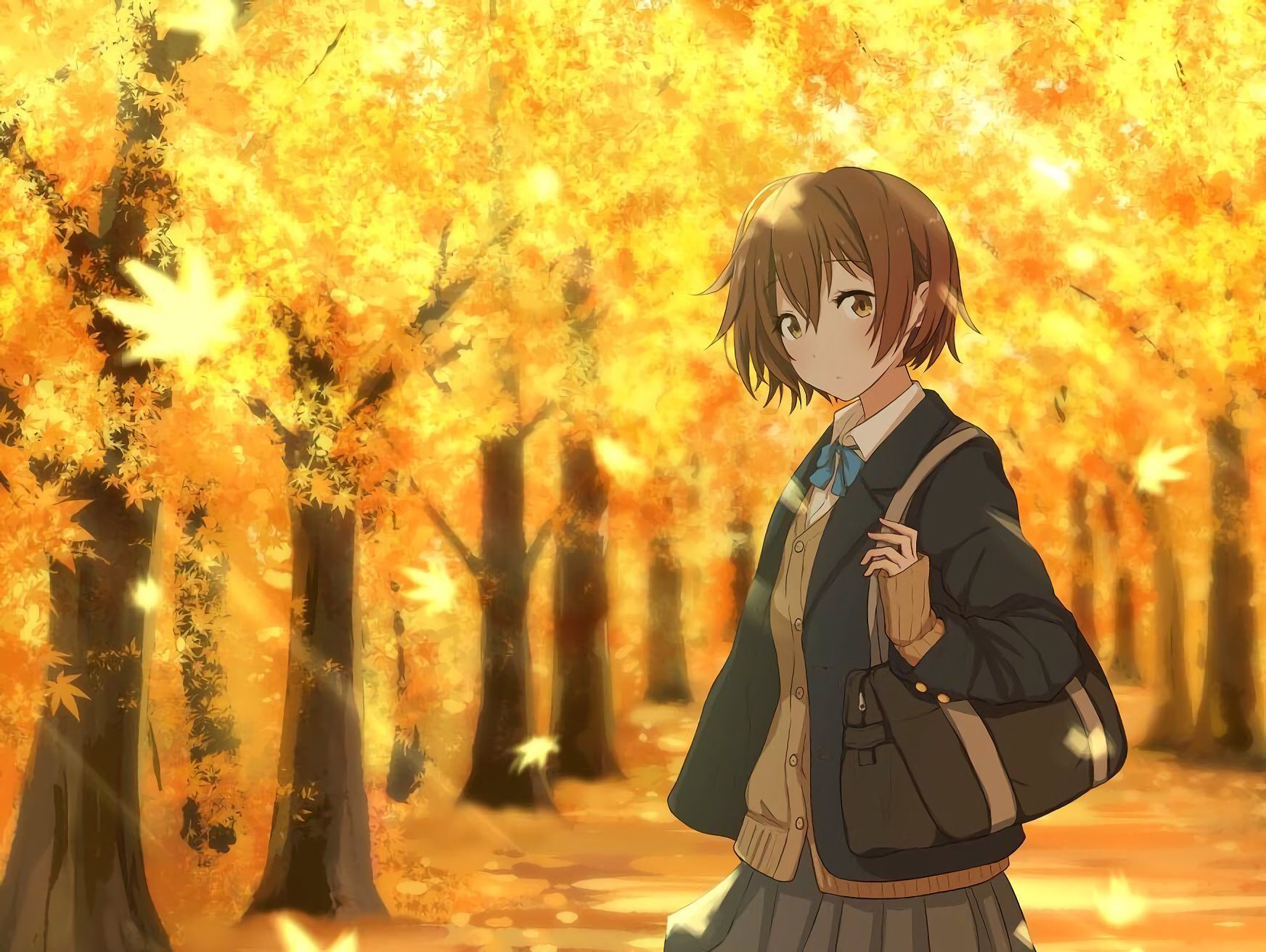 Cute Anime Girls Autumn Wallpapers Wallpapers