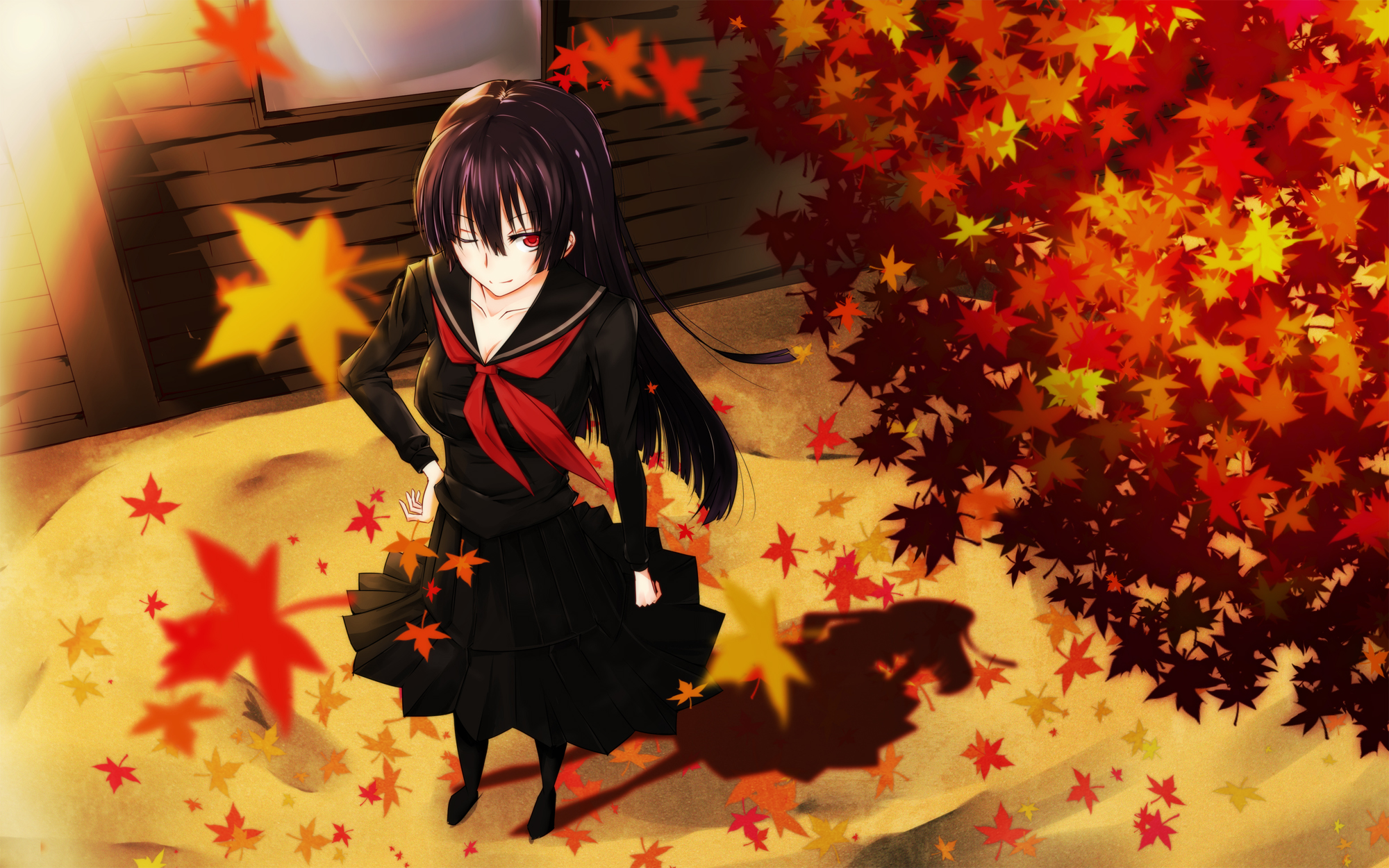 Cute Anime Girls Autumn Wallpapers Wallpapers