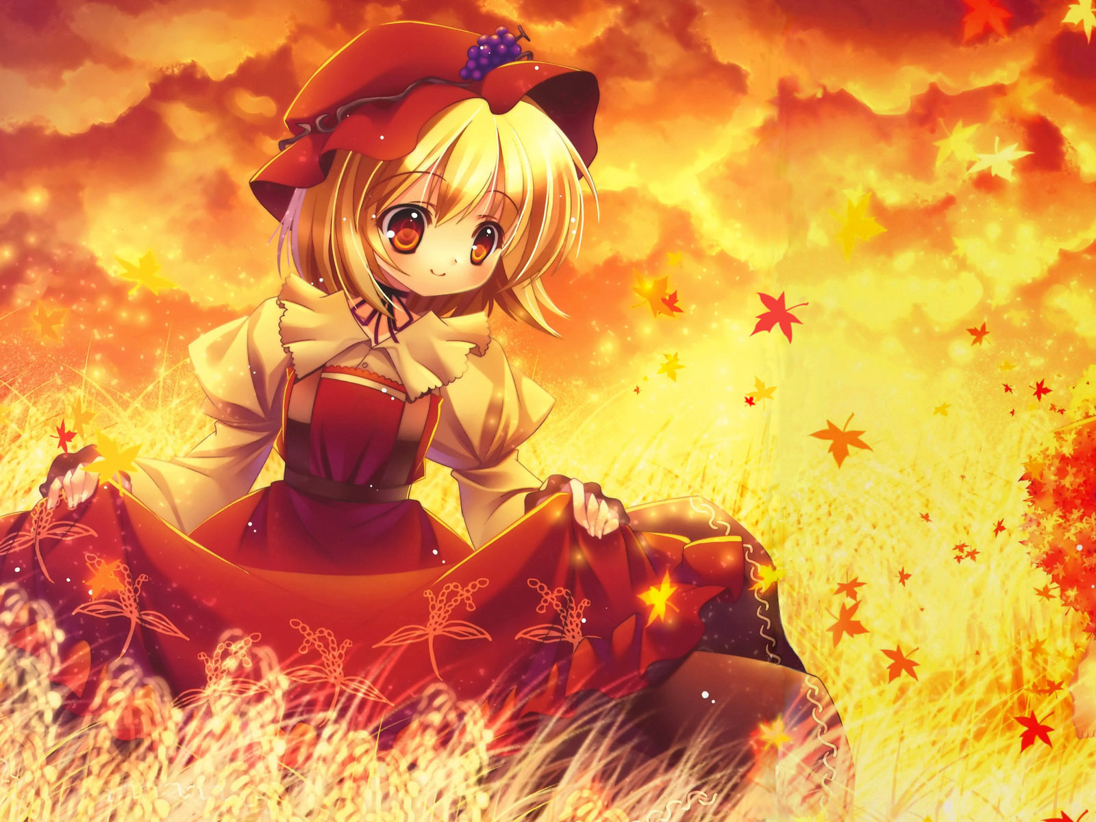 Cute Anime Girls Autumn Wallpapers Wallpapers