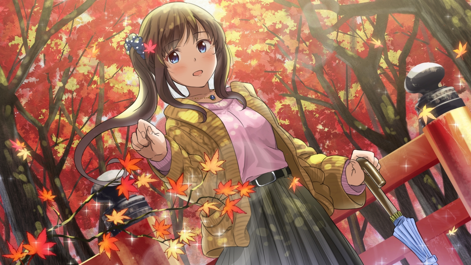 Cute Anime Girls Autumn Wallpapers Wallpapers