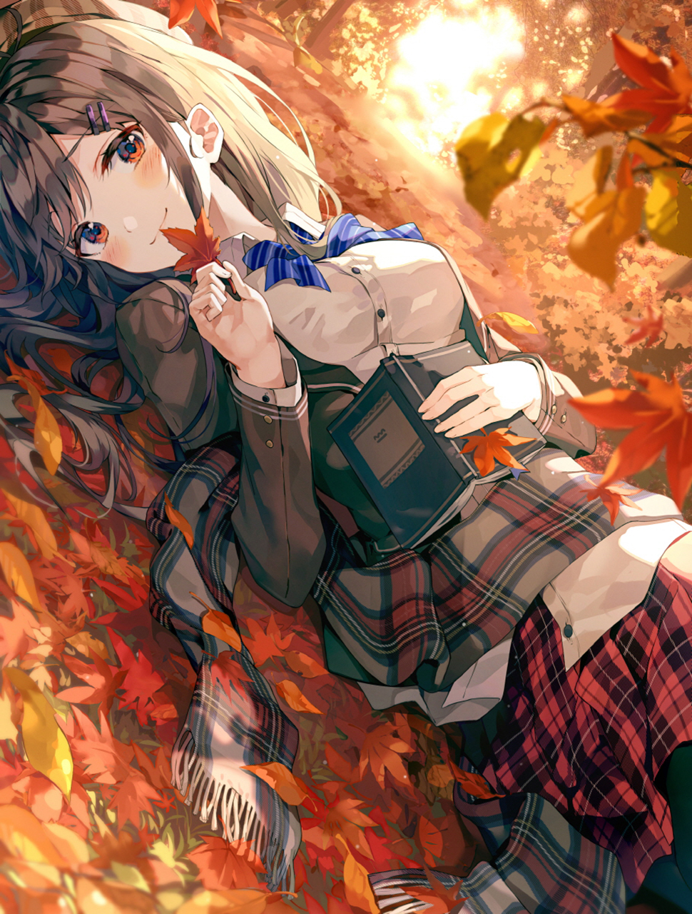 Cute Anime Girls Autumn Wallpapers Wallpapers