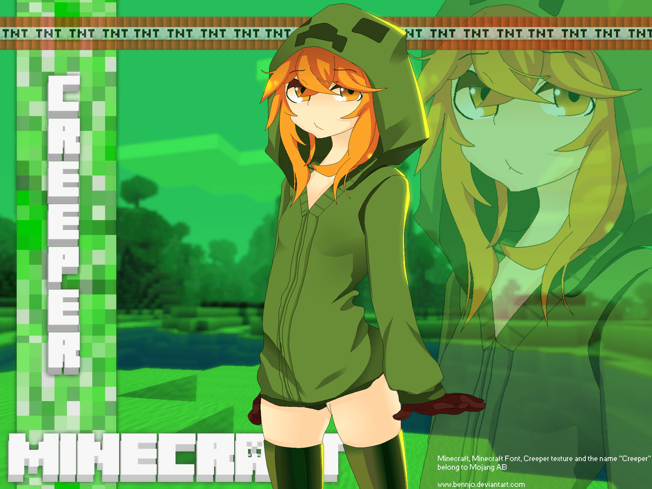 Cute Anime Girls Minecraft Wallpapers Wallpapers