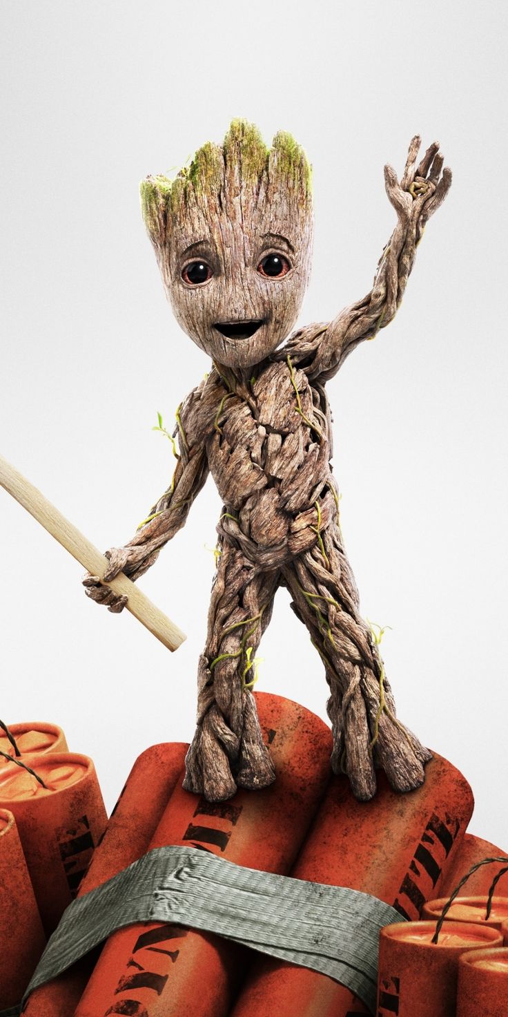 Cute Baby Groot In Guardians Of The Galaxy Wallpapers