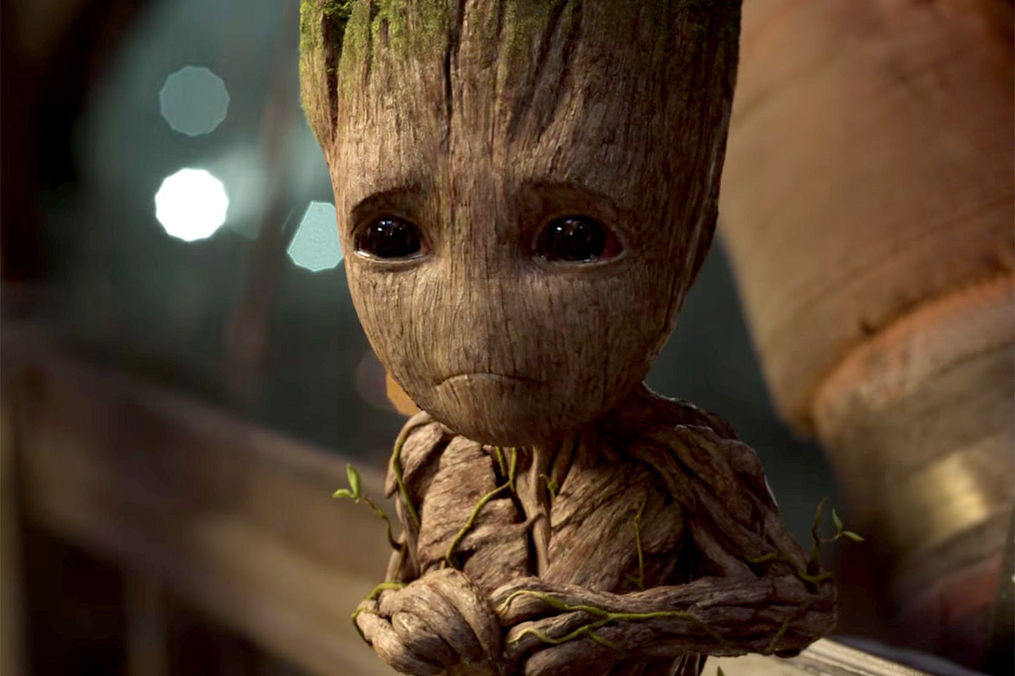 Cute Baby Groot In Guardians Of The Galaxy Wallpapers