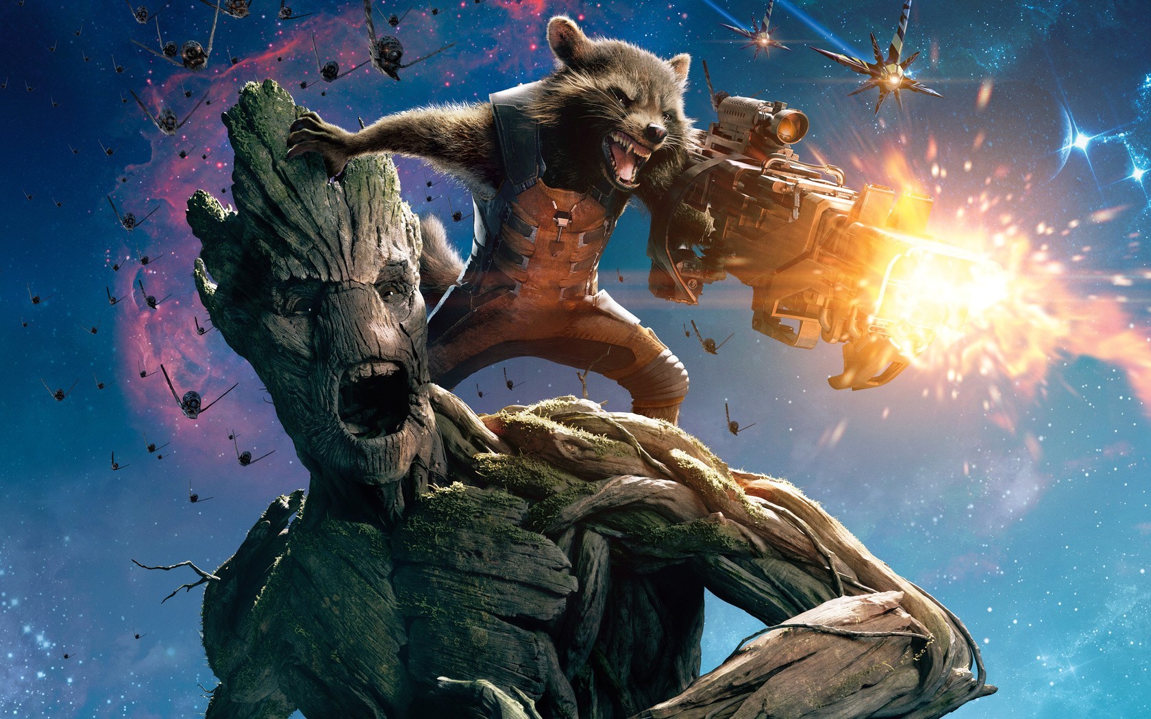 Cute Baby Groot In Guardians Of The Galaxy Wallpapers