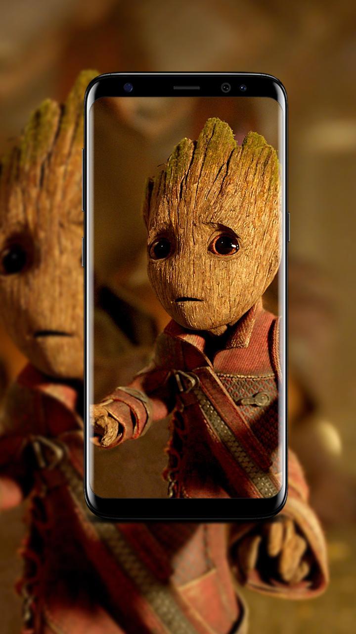 Cute Baby Groot In Guardians Of The Galaxy Wallpapers