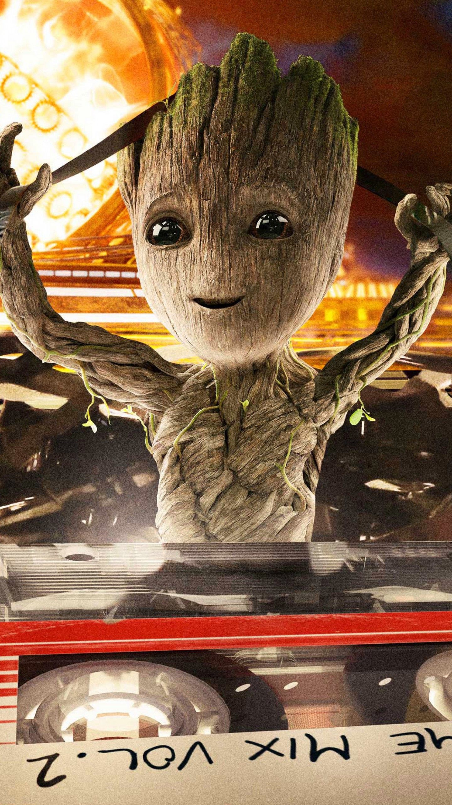 Cute Baby Groot In Guardians Of The Galaxy Wallpapers