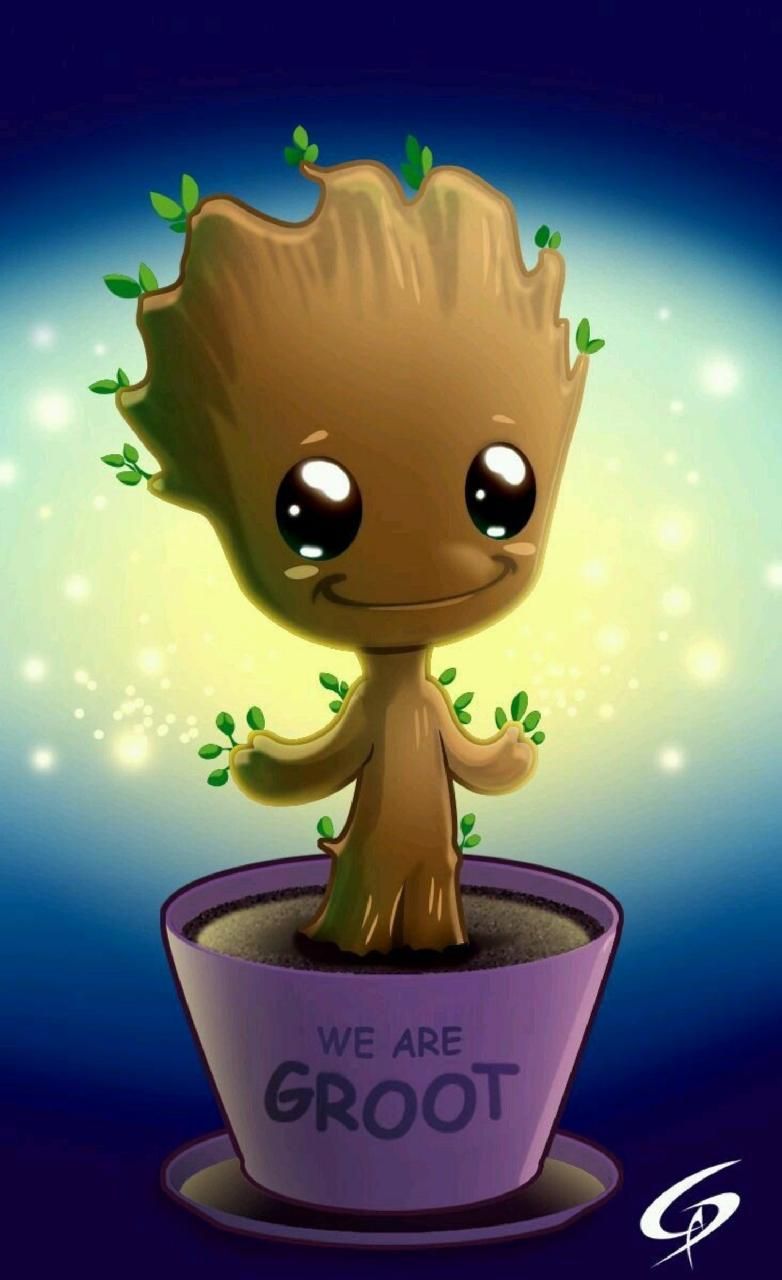 Cute Baby Groot In Guardians Of The Galaxy Wallpapers