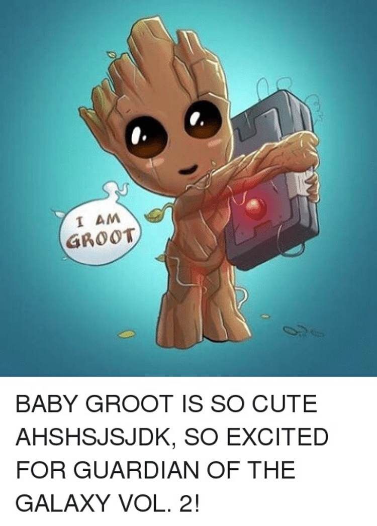 Cute Baby Groot In Suit 4K Wallpapers