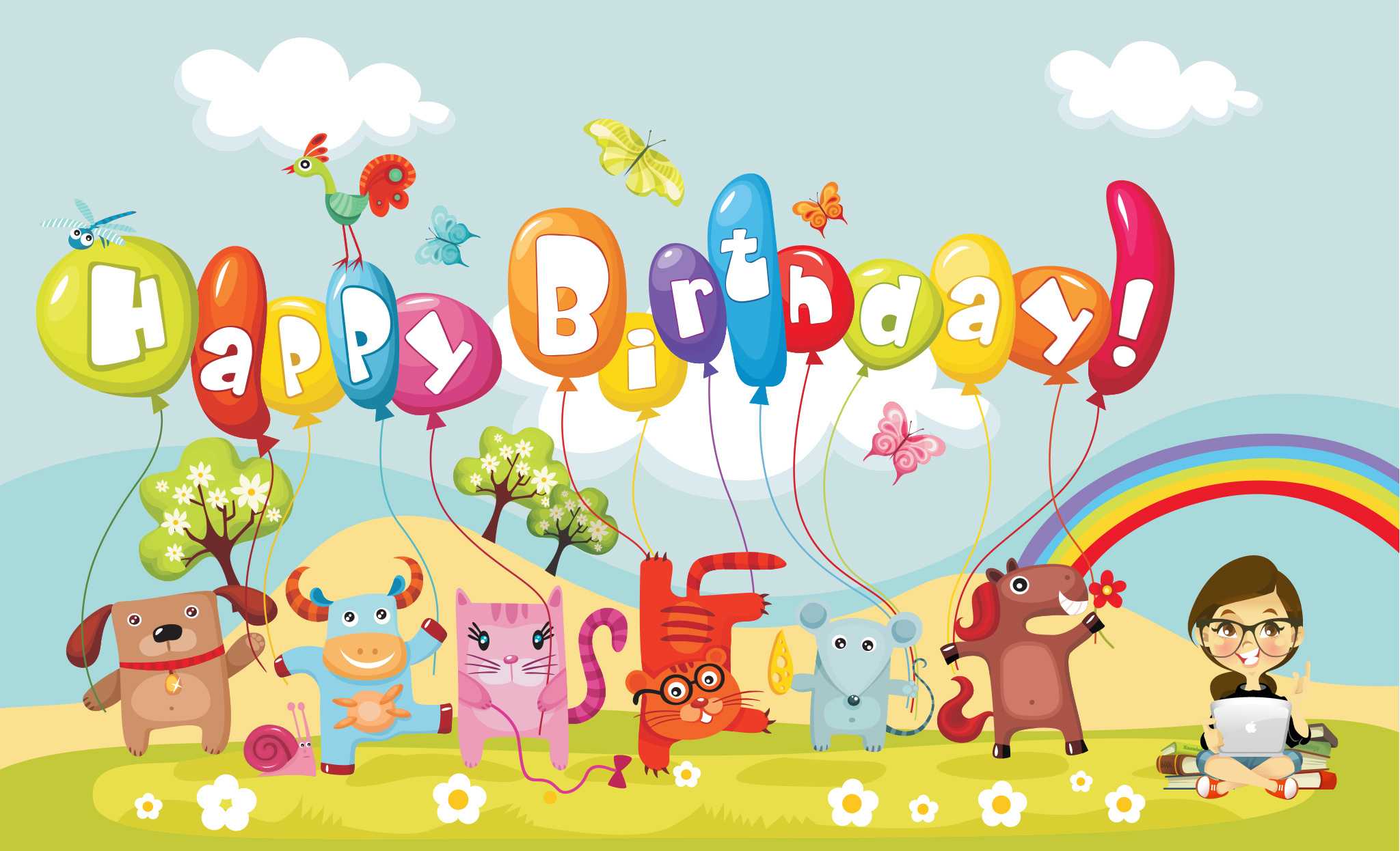 Cute Birthday Cartoon Wallpapers