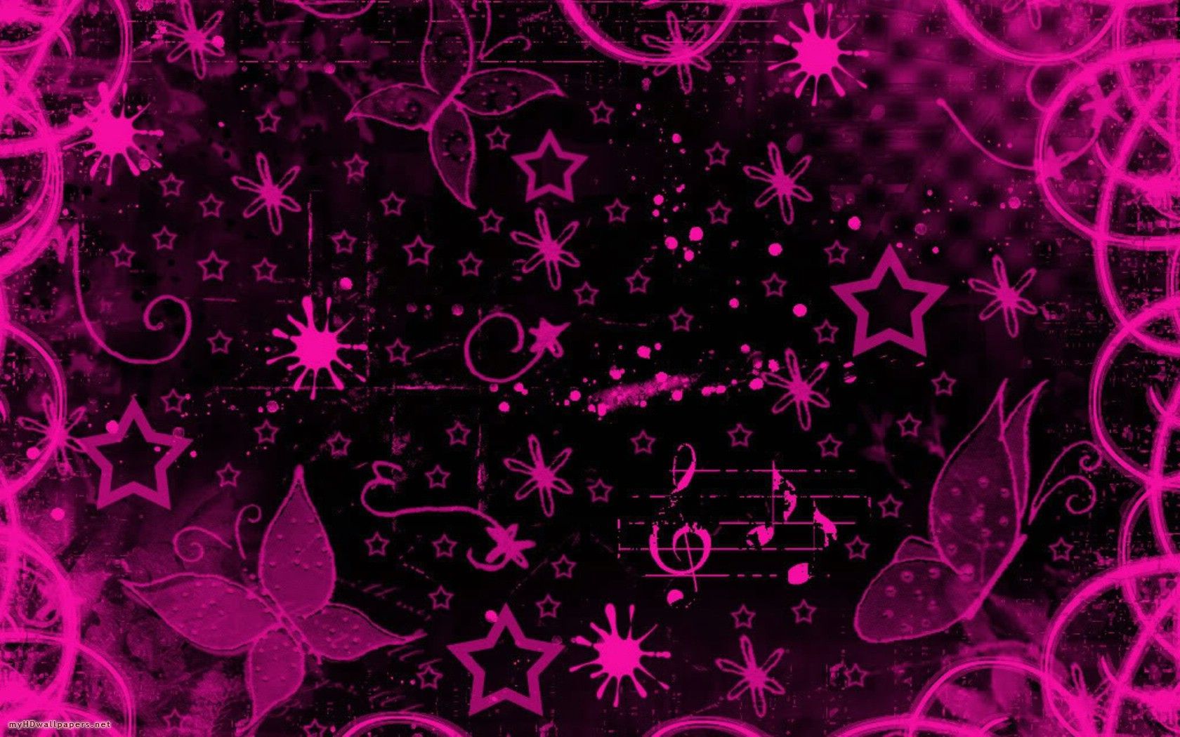 Cute Black And Pink Wallpapers Wallpapers