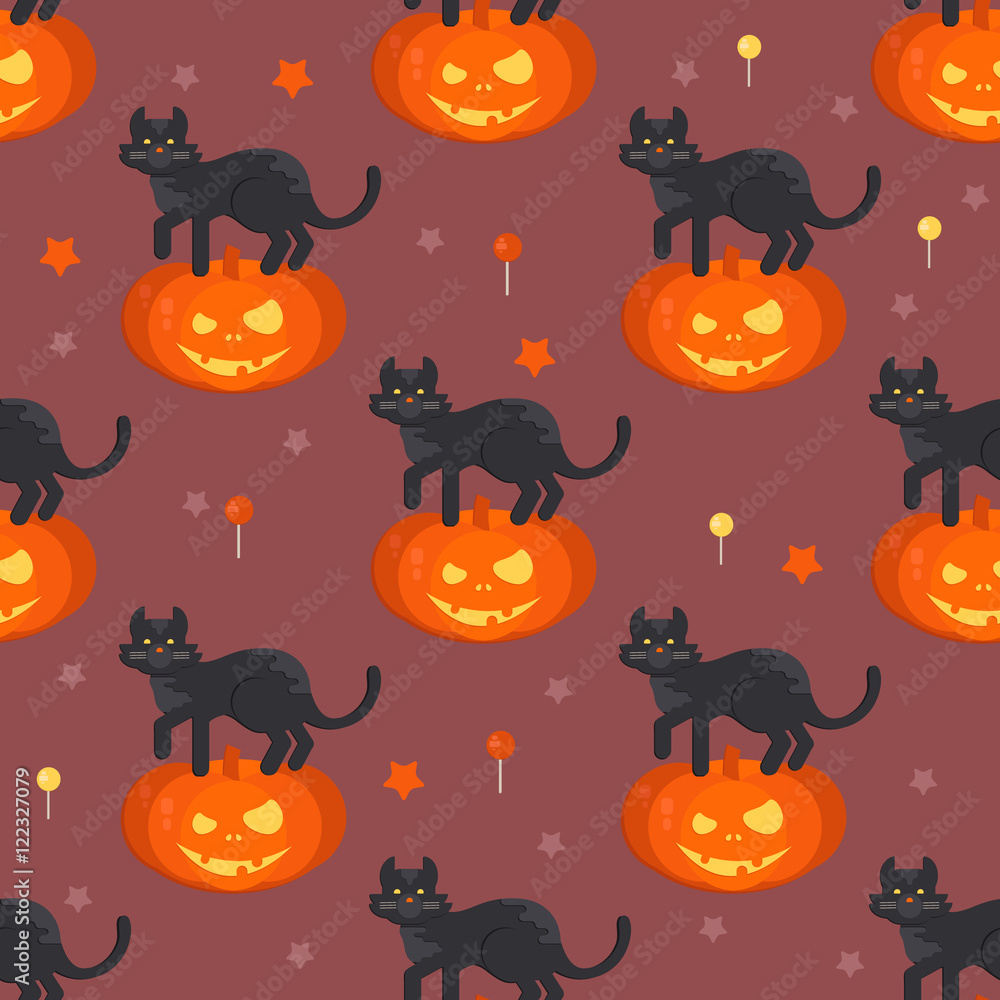 Cute Black Cat Halloween Wallpapers