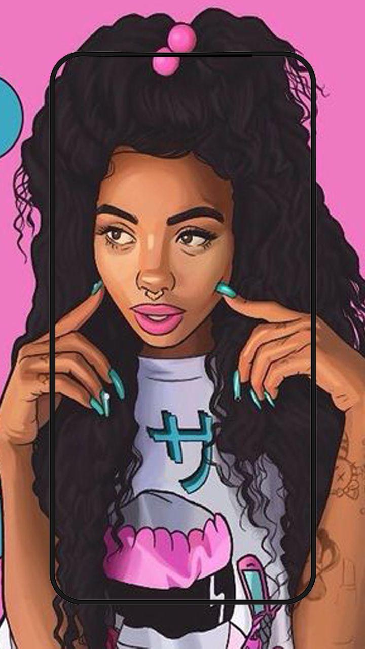 Cute Black Girl Drawings Wallpapers Wallpapers