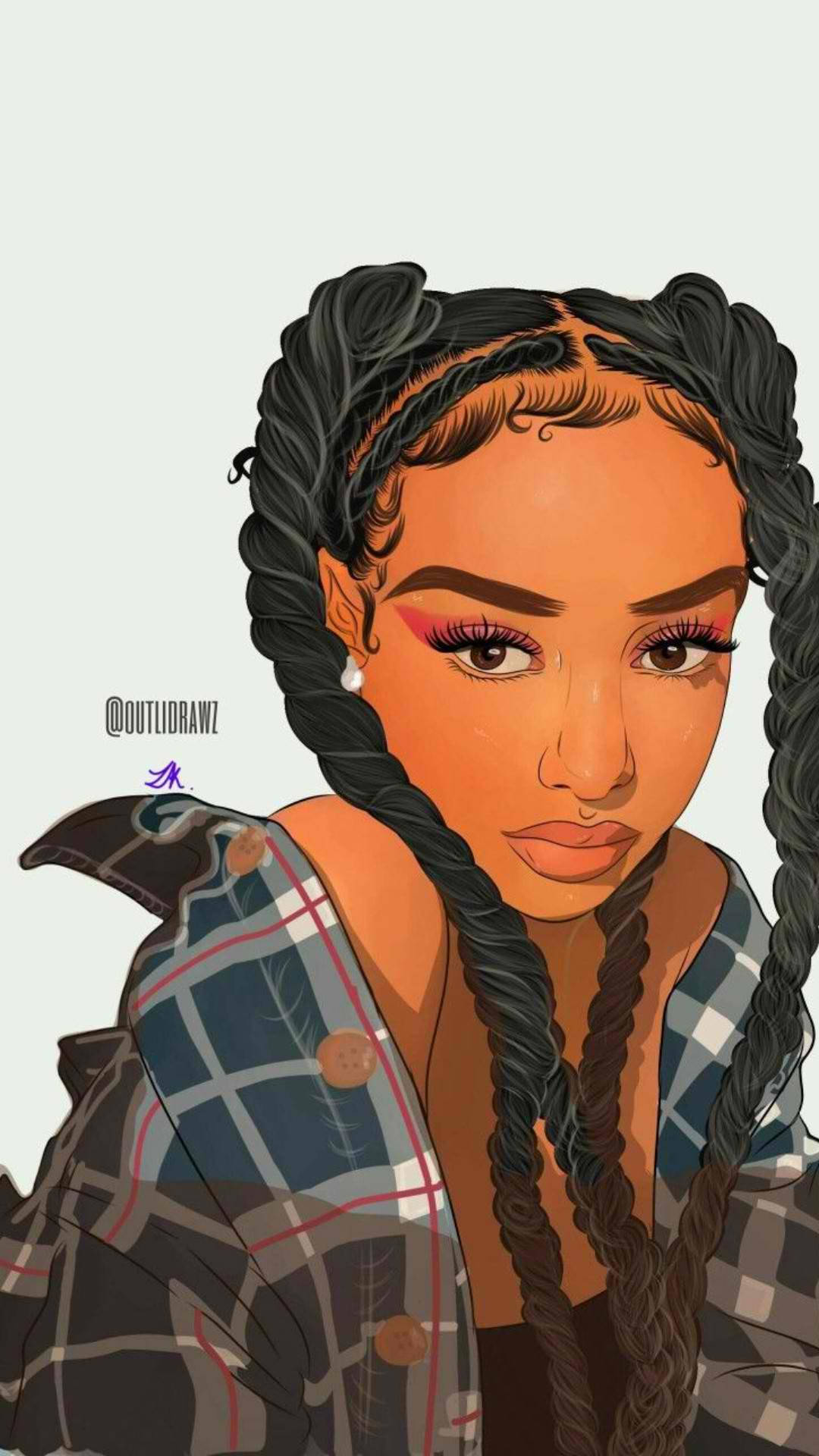 Cute Black Girl Drawings Wallpapers Wallpapers