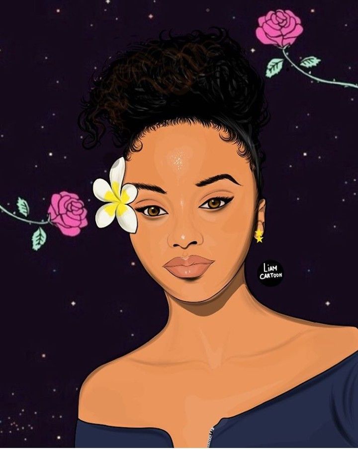 Cute Black Girl Drawings Wallpapers Wallpapers