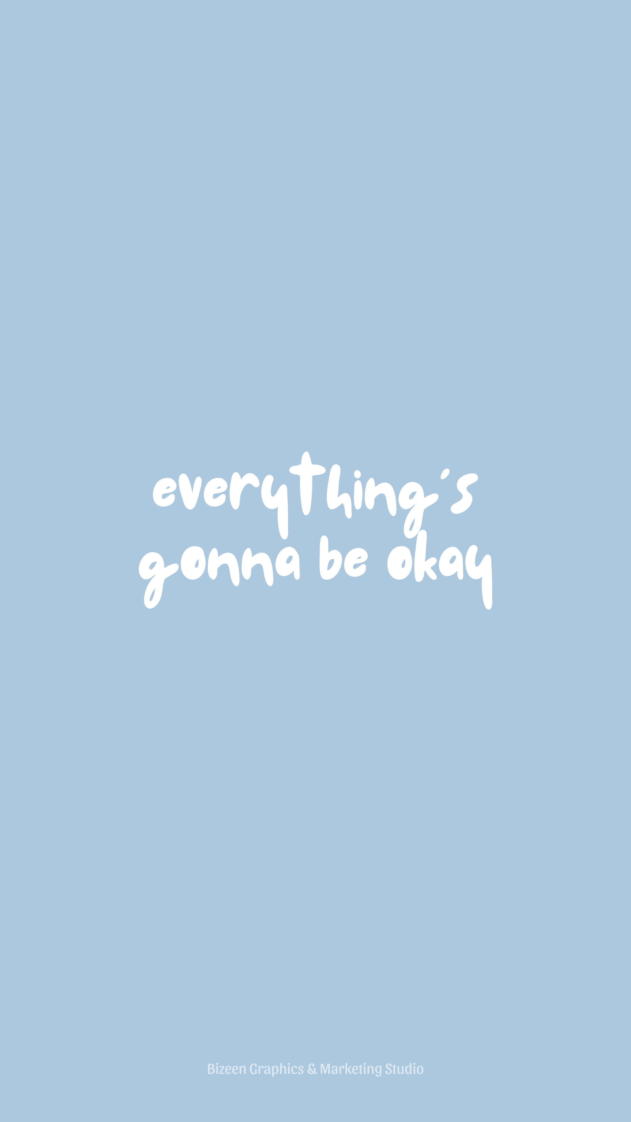 Cute Blue Aesthetic Quote Wallpapers Wallpapers