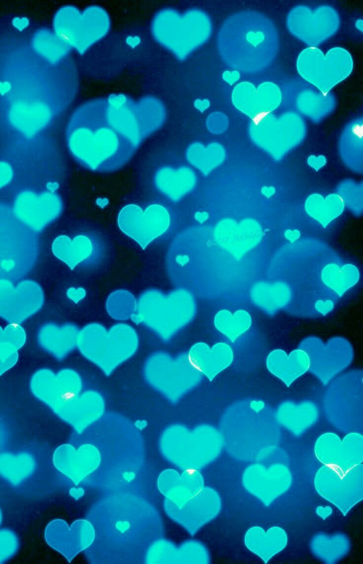 Cute Blue Heart Wallpapers