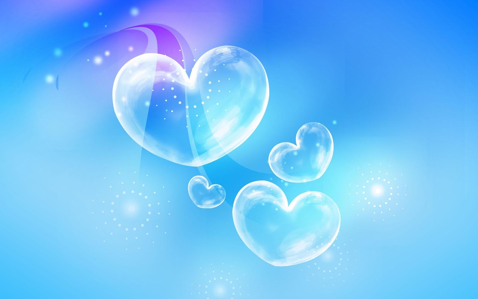 Cute Blue Heart Wallpapers