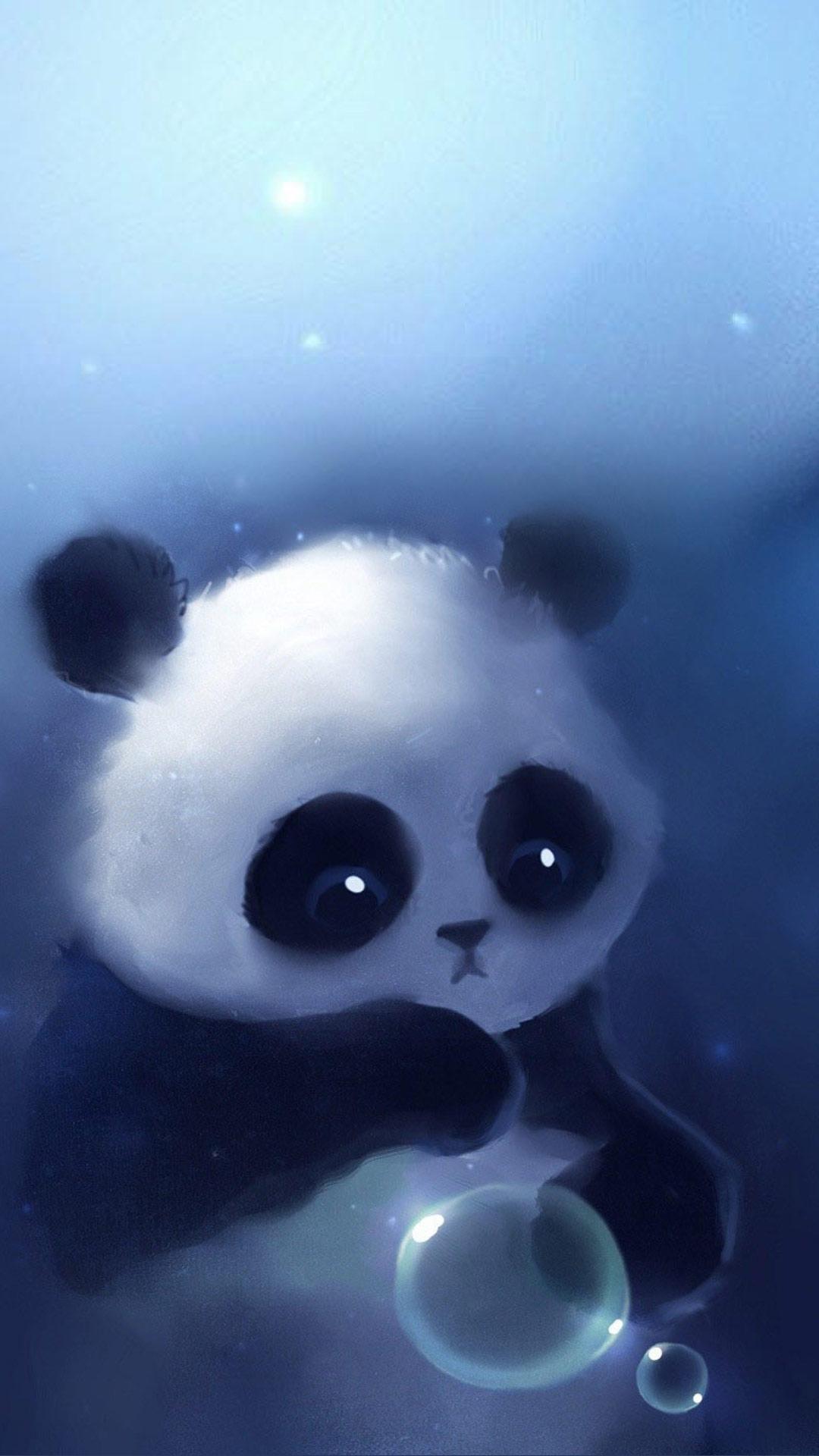 Cute Blue Panda Wallpapers