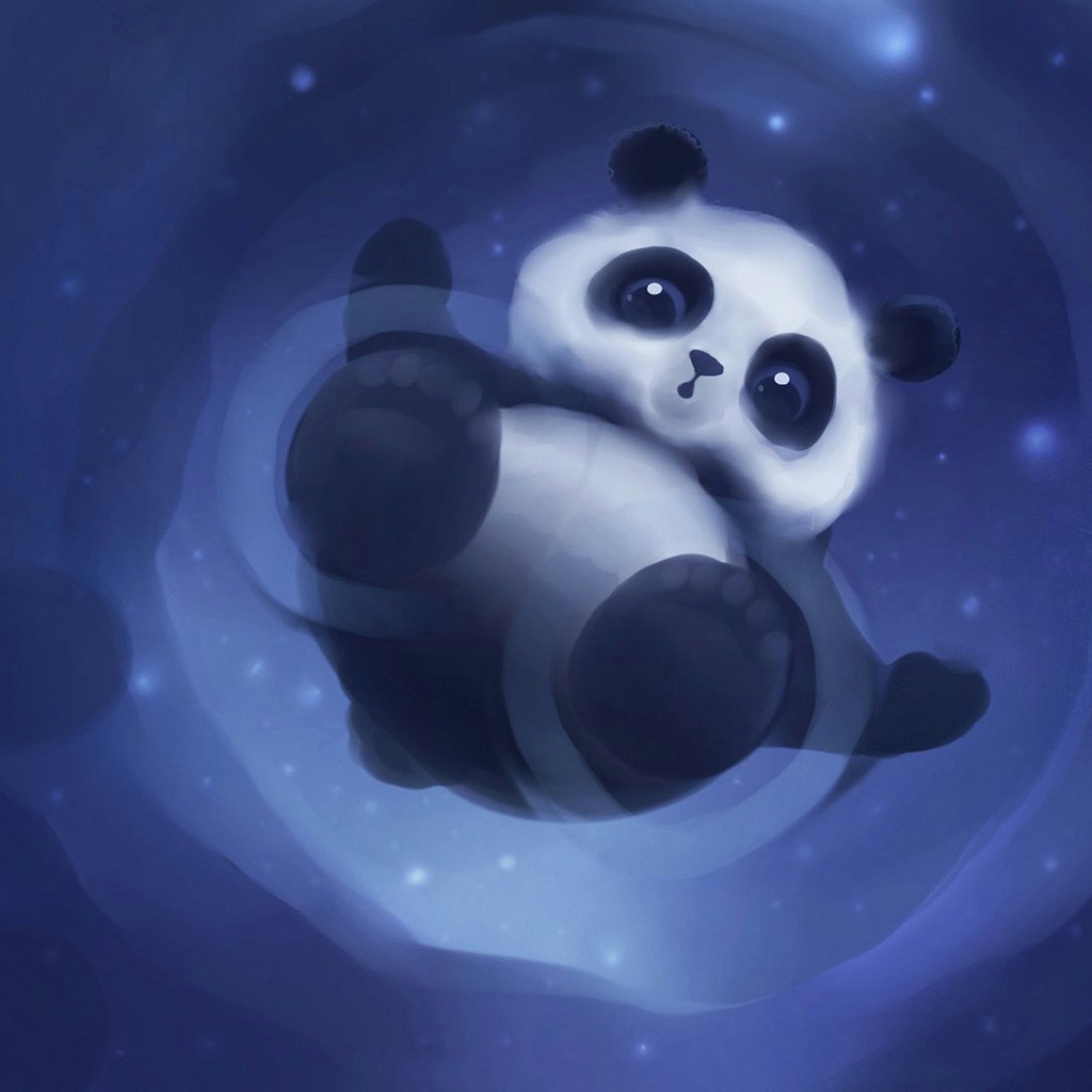 Cute Blue Panda Wallpapers