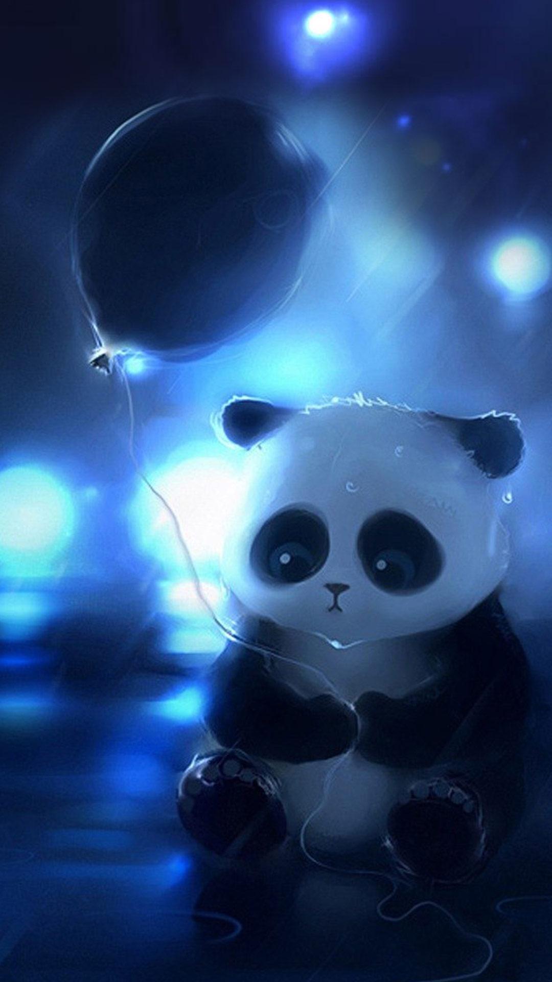 Cute Blue Panda Wallpapers