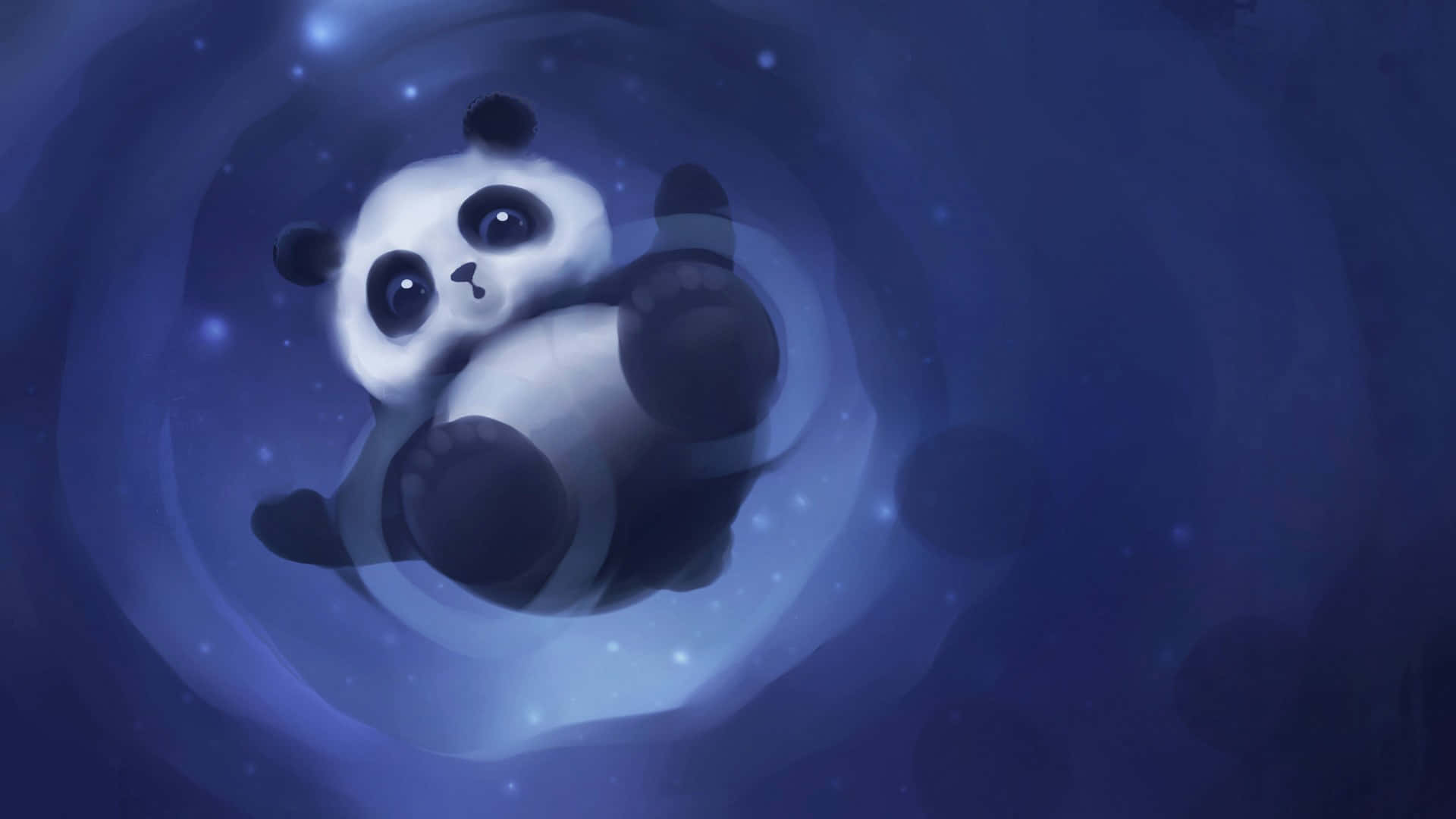 Cute Blue Panda Wallpapers