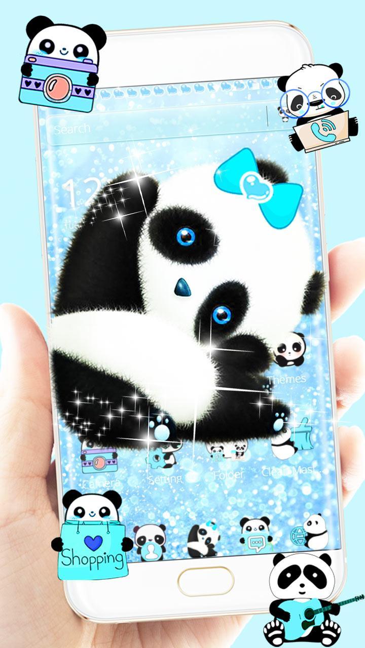 Cute Blue Panda Wallpapers