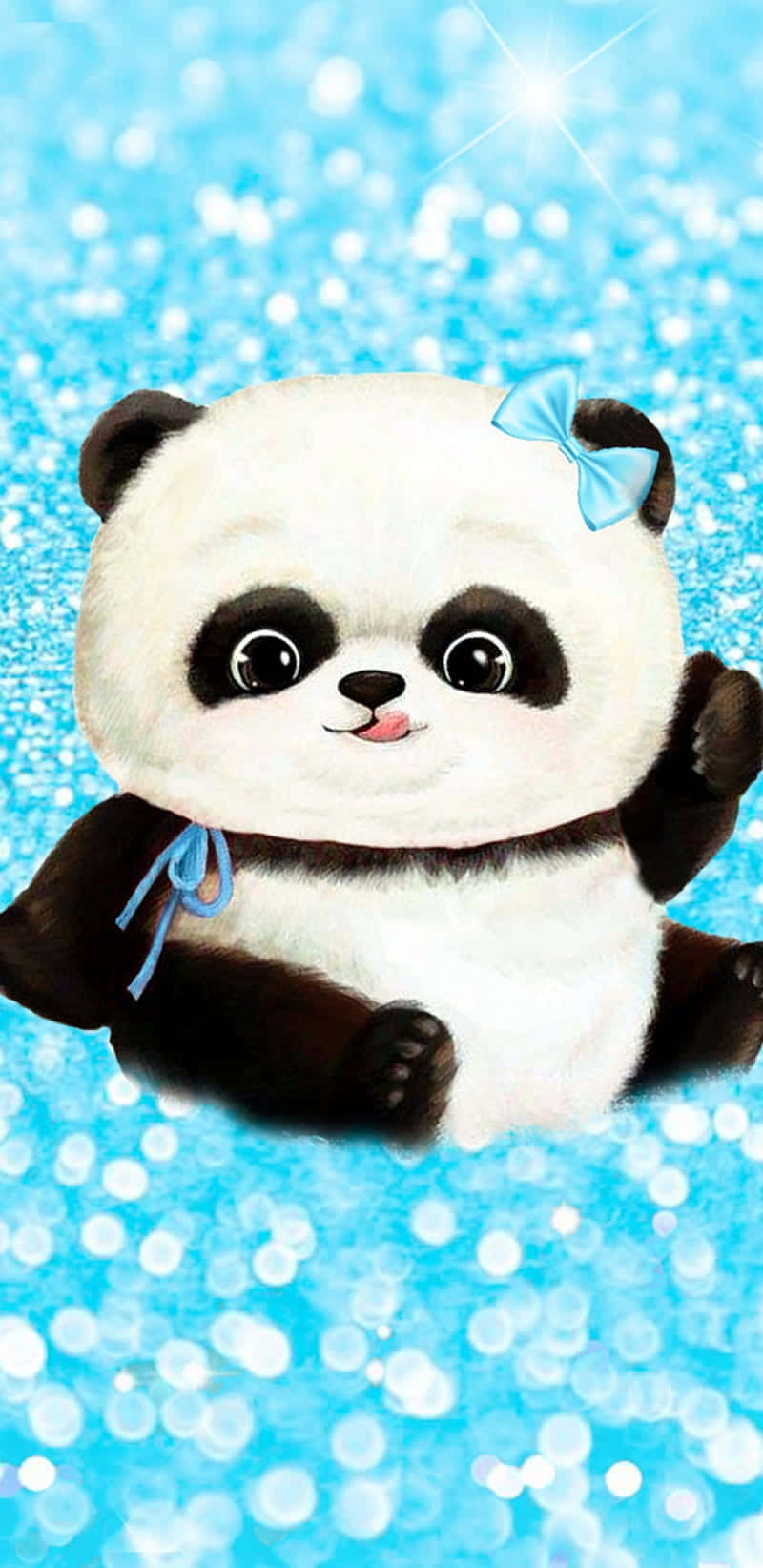 Cute Blue Panda Wallpapers