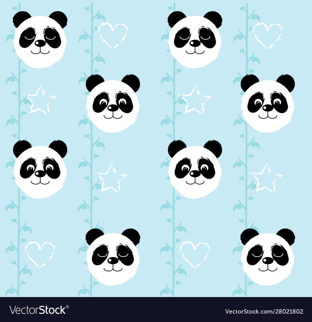 Cute Blue Panda Wallpapers