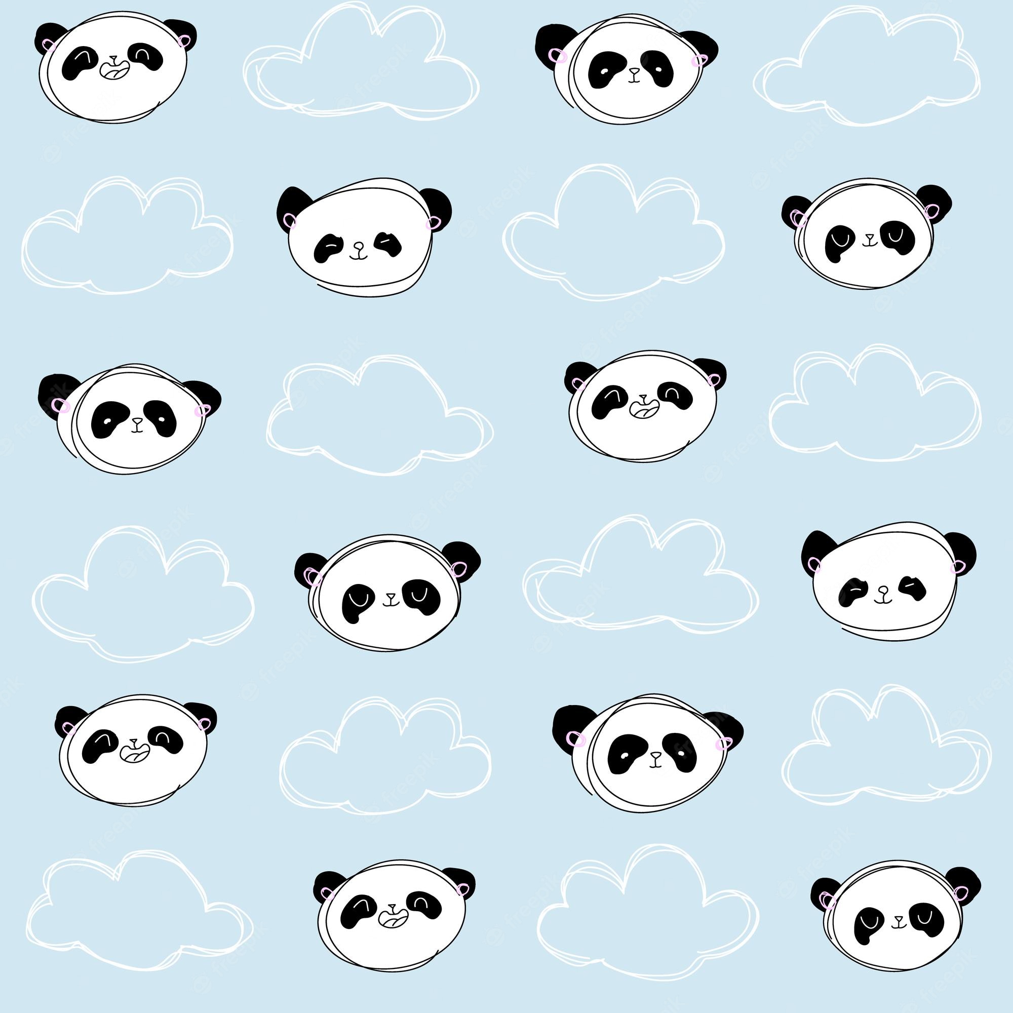 Cute Blue Panda Wallpapers