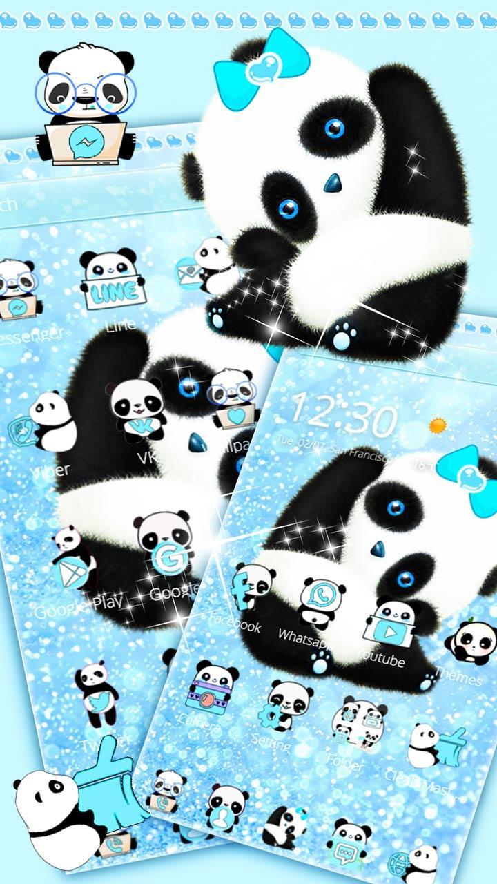 Cute Blue Panda Wallpapers