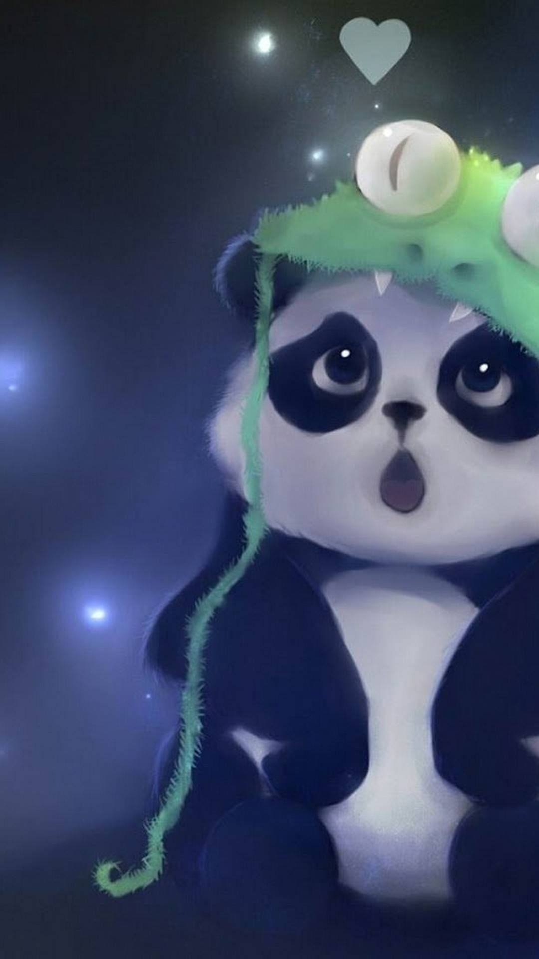 Cute Blue Panda Wallpapers