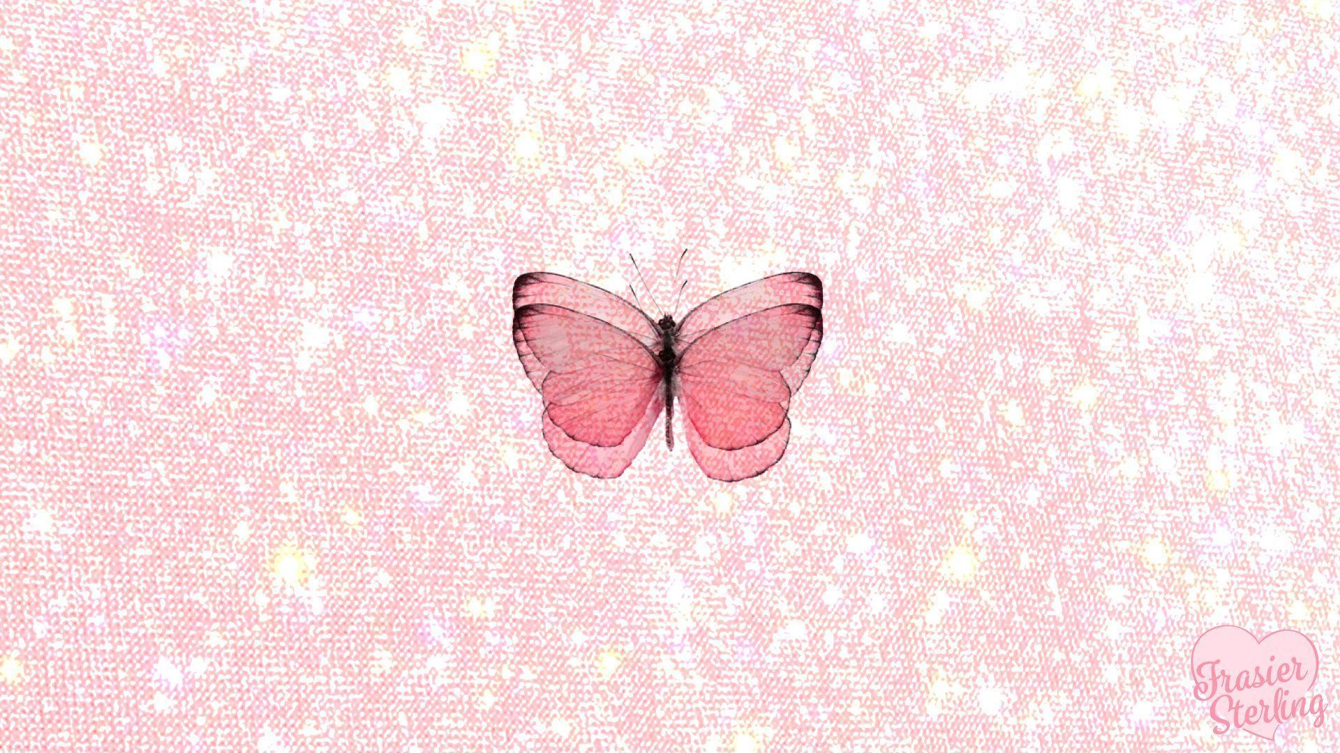 Cute Butterfly Baby Pink Wallpapers Wallpapers