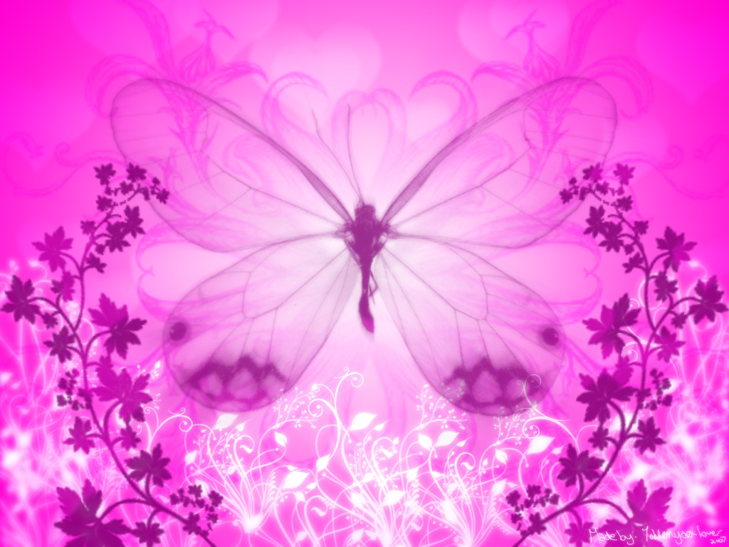 Cute Butterfly Baby Pink Wallpapers Wallpapers