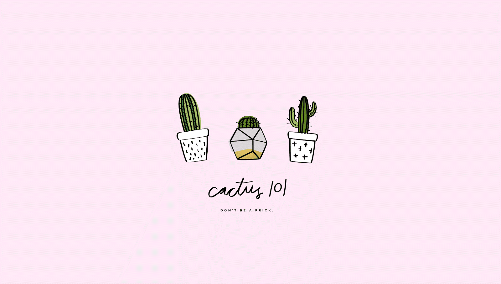 Cute Cactus Desktop Wallpapers