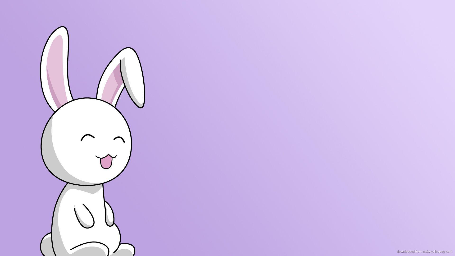 Cute Cartoon Bunny Background