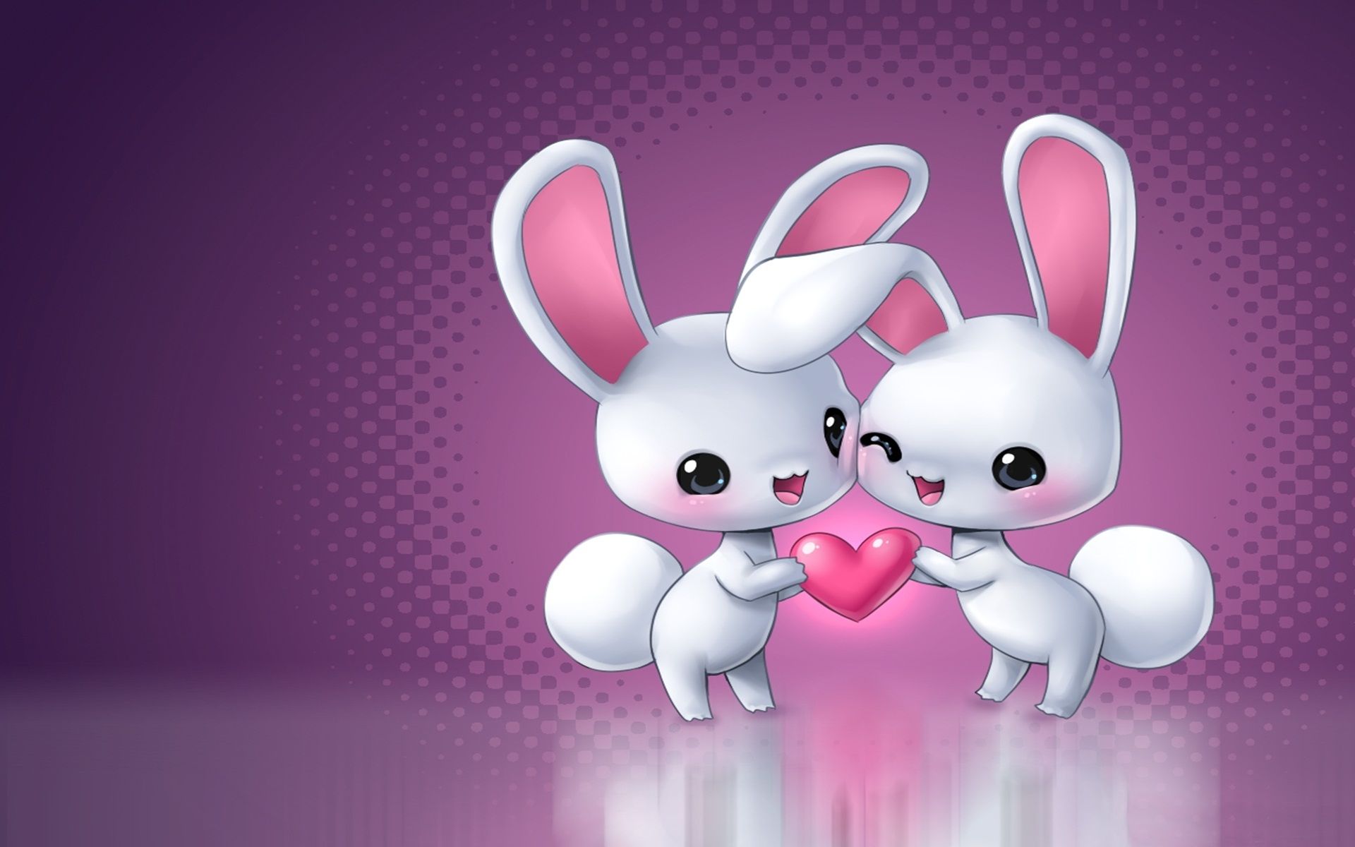 Cute Cartoon Bunny Background