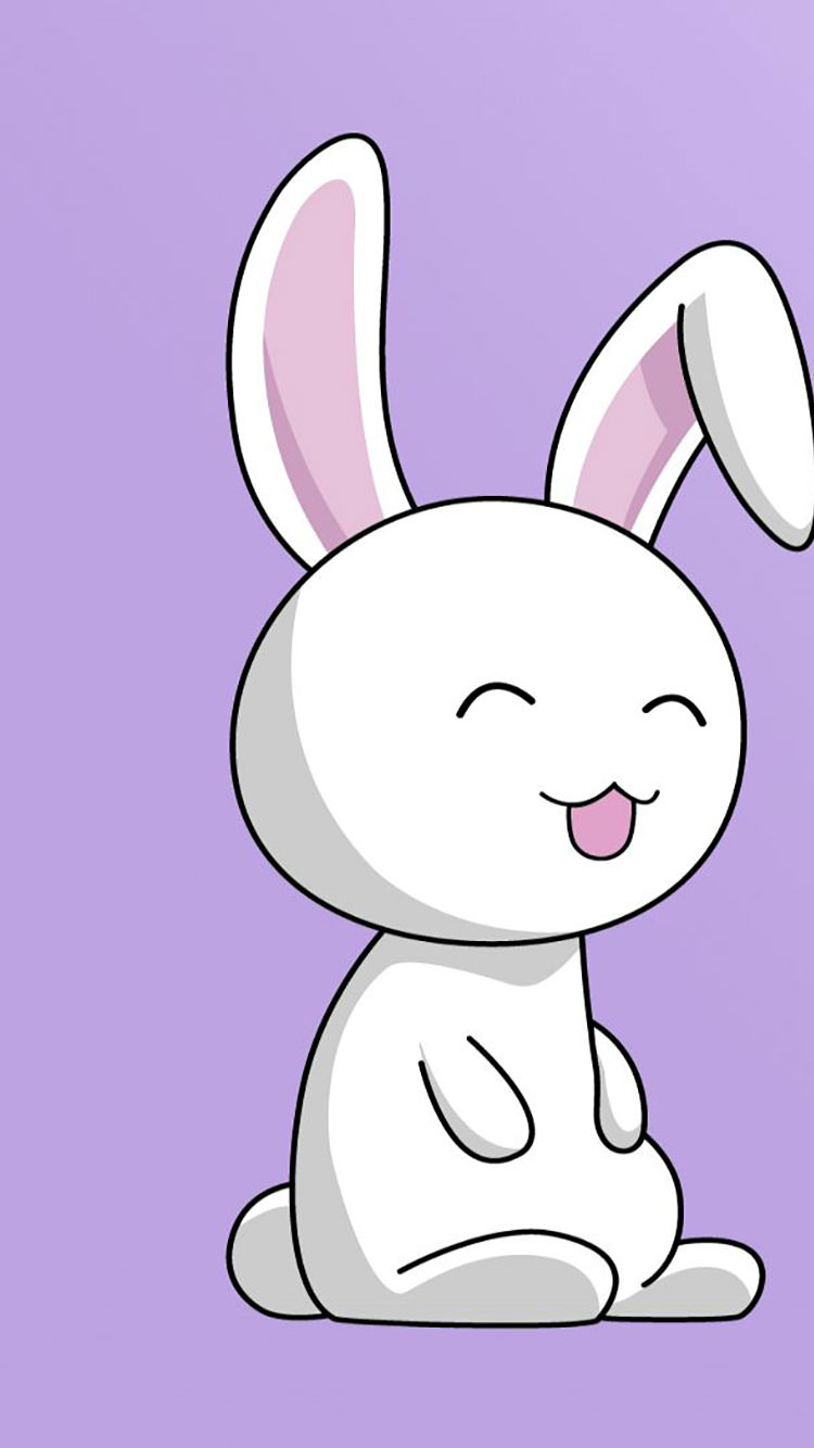 Cute Cartoon Bunny Background