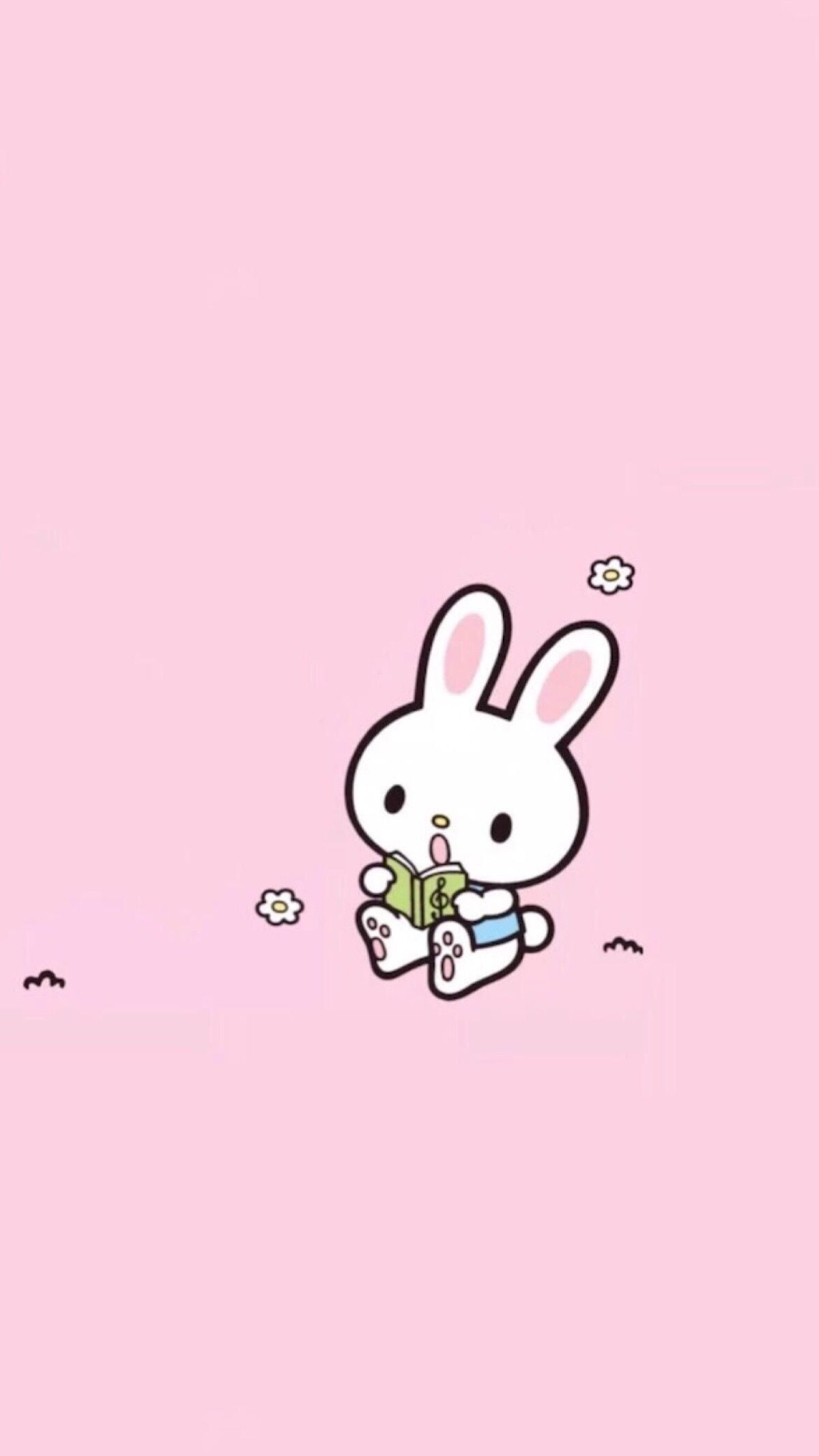 Cute Cartoon Bunny Background