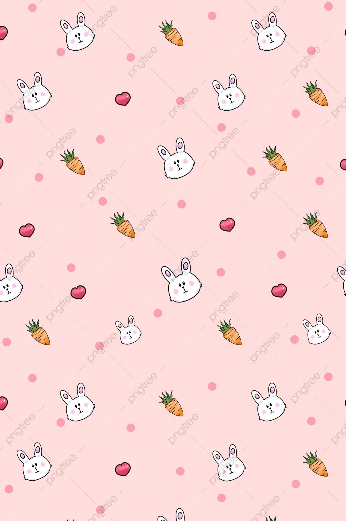 Cute Cartoon Bunny Background