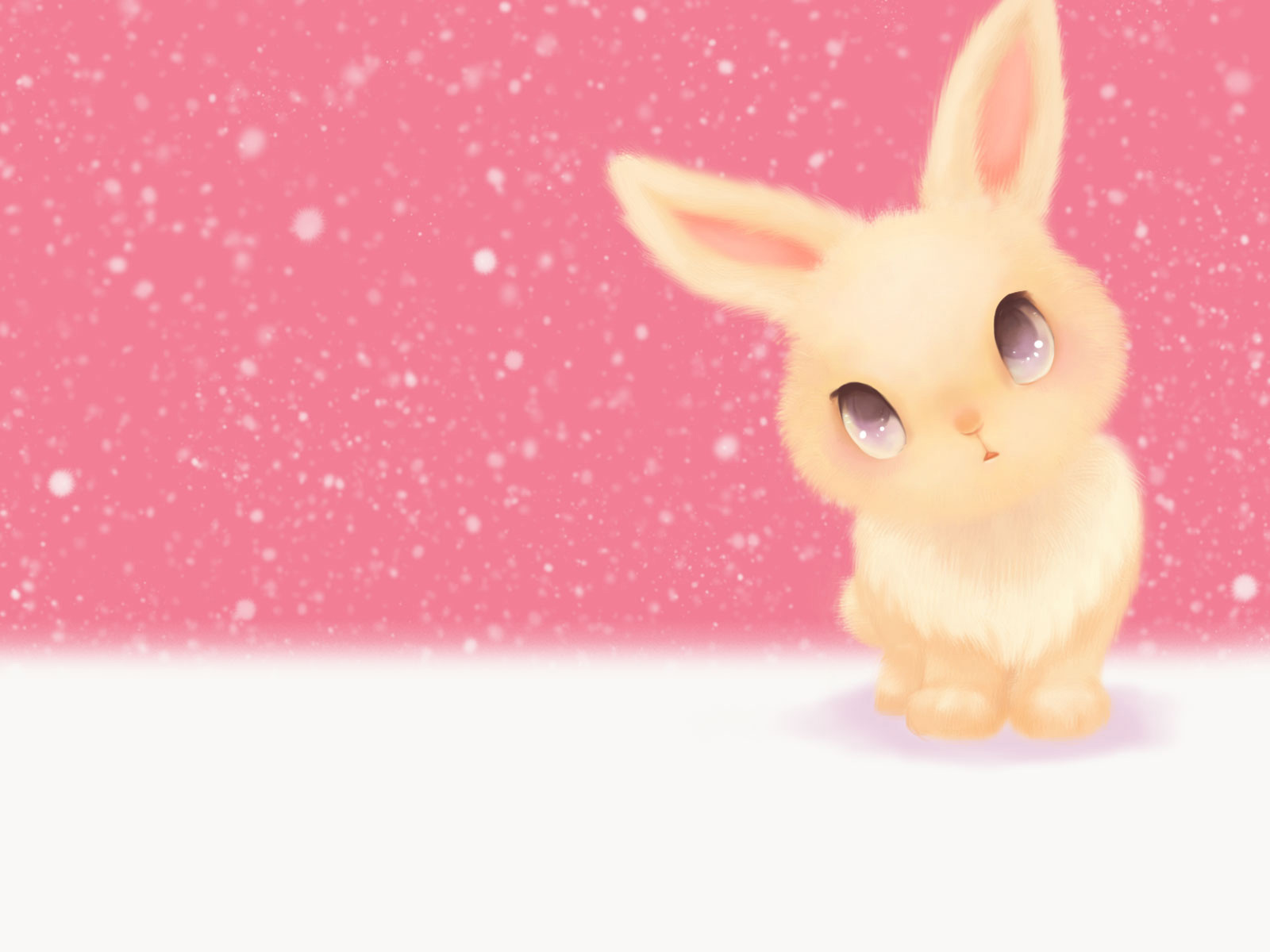 Cute Cartoon Bunny Background