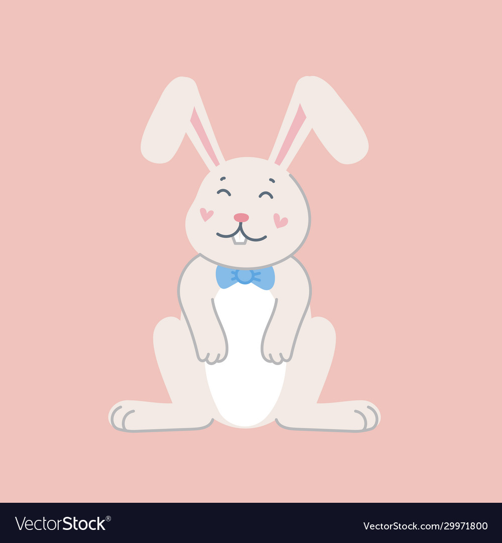 Cute Cartoon Bunny Background