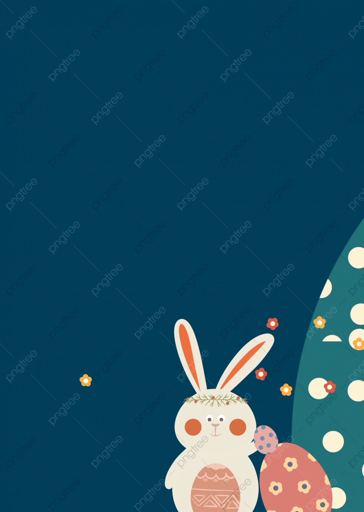 Cute Cartoon Bunny Background