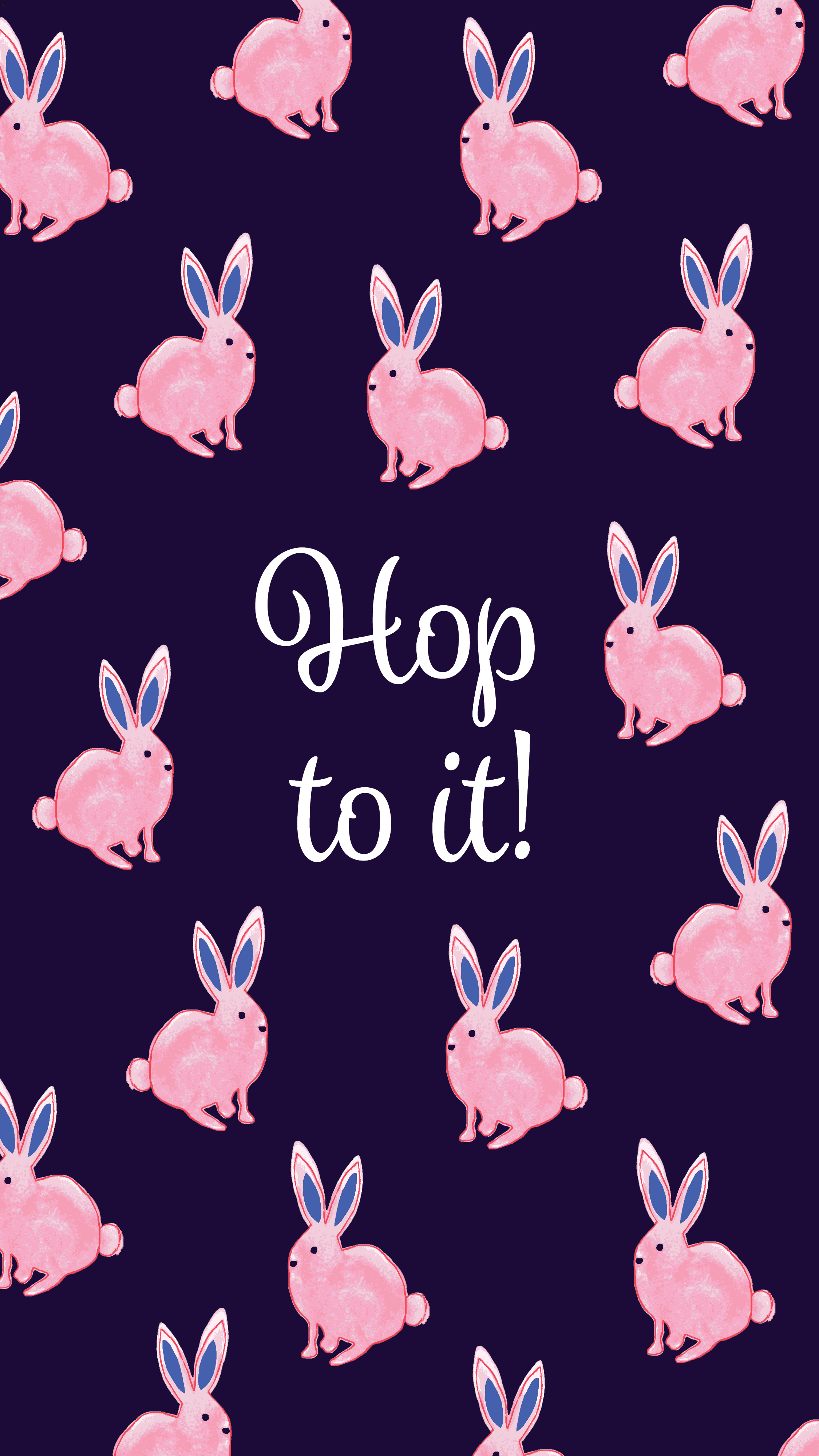 Cute Cartoon Bunny Background