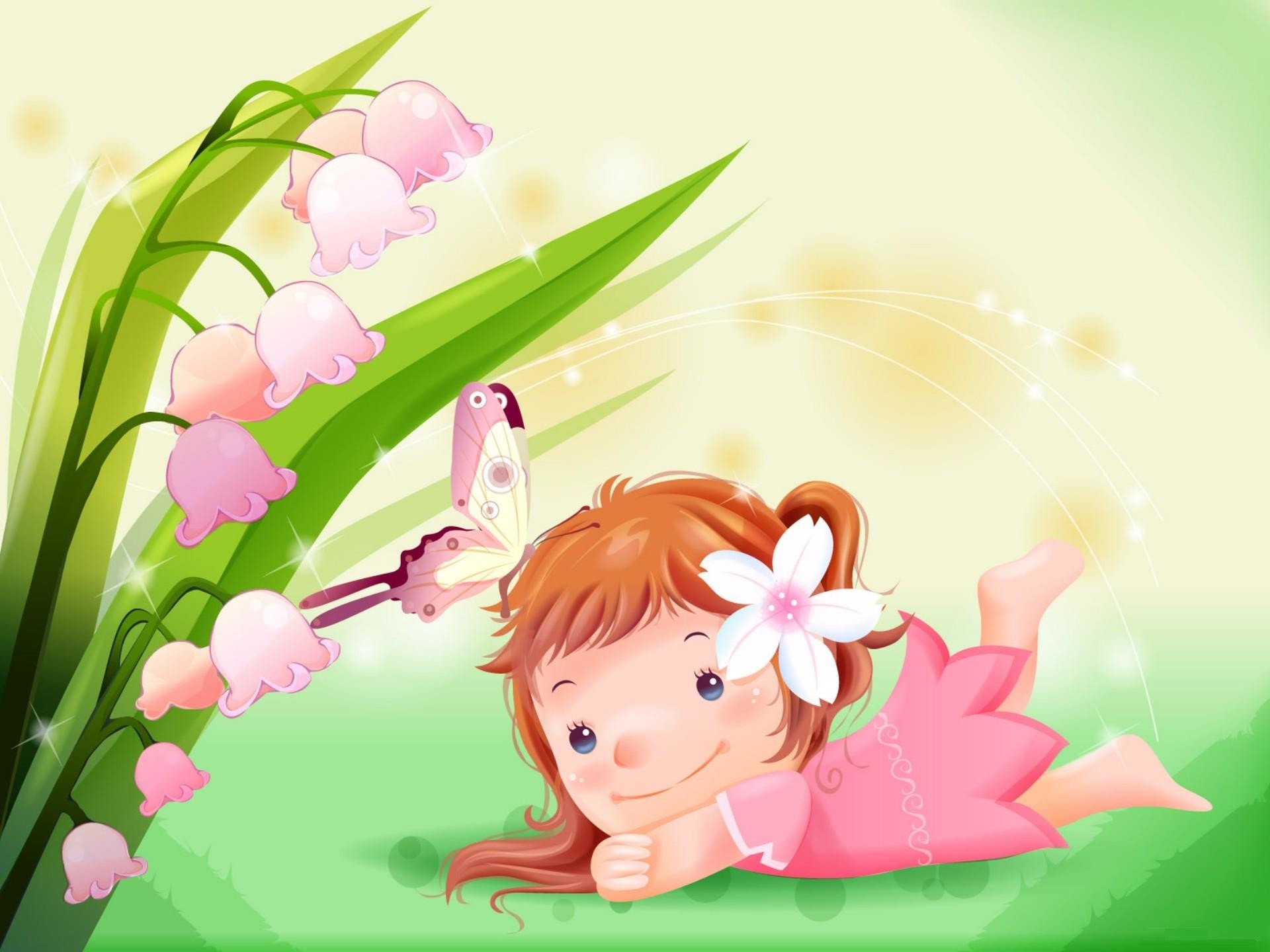 Cute Cartoon Flower Wallpapers