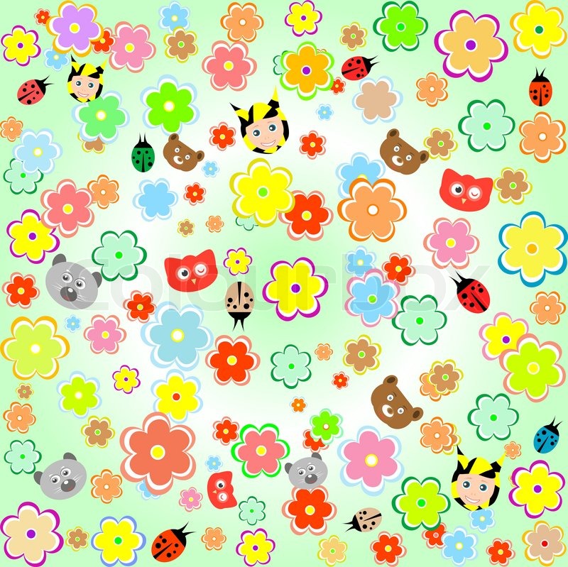 Cute Cartoon Flower Wallpapers